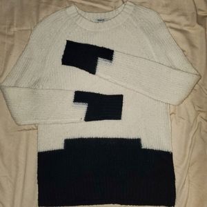 Madewell Medium Black/Cream Sweater